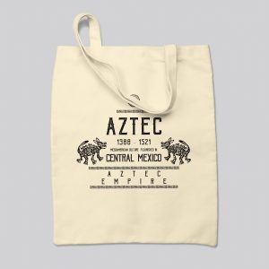 Τσάντα υφασμάτινη | Κρεμ | Η αυτοκρατορία των Αζτέκων.